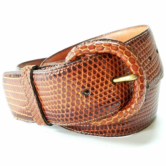Torino Calcutta Lizard Leather Belt Size 32 main image 6